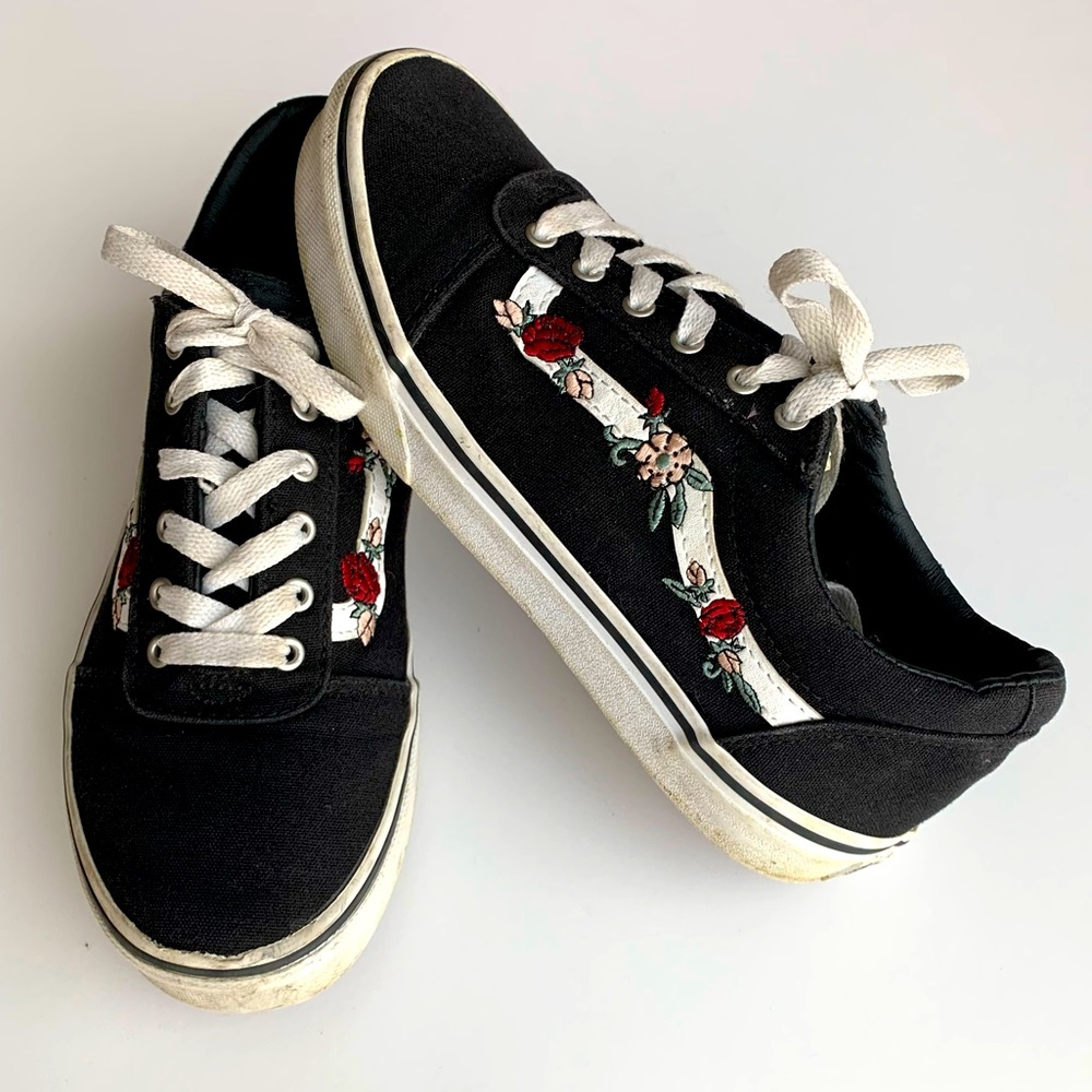 Vans Floral Embroidered Shoes